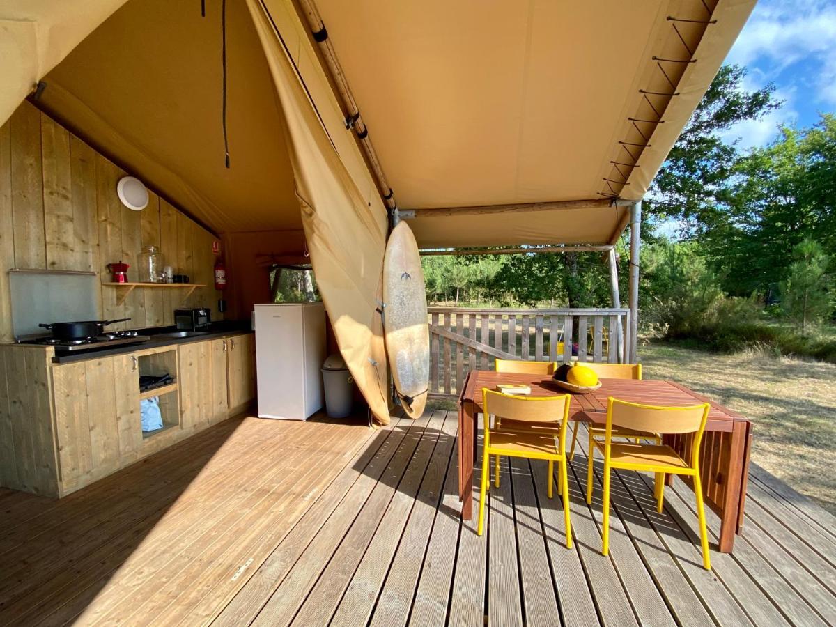 Camping La Kahute - Tente Lodge Au Coeur De La Foret Carcans Dış mekan fotoğraf