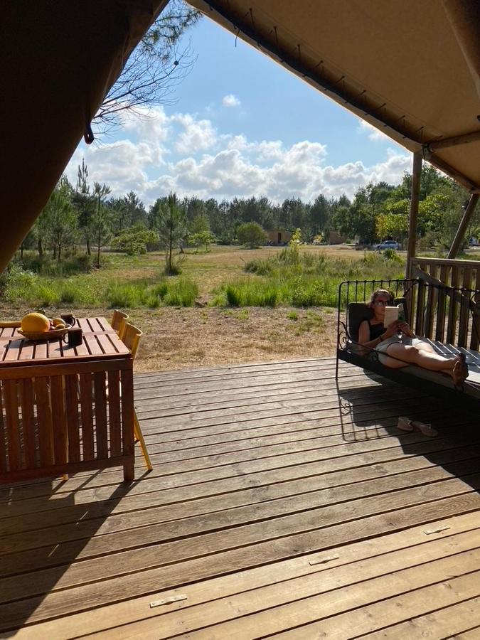 Camping La Kahute - Tente Lodge Au Coeur De La Foret Carcans Dış mekan fotoğraf