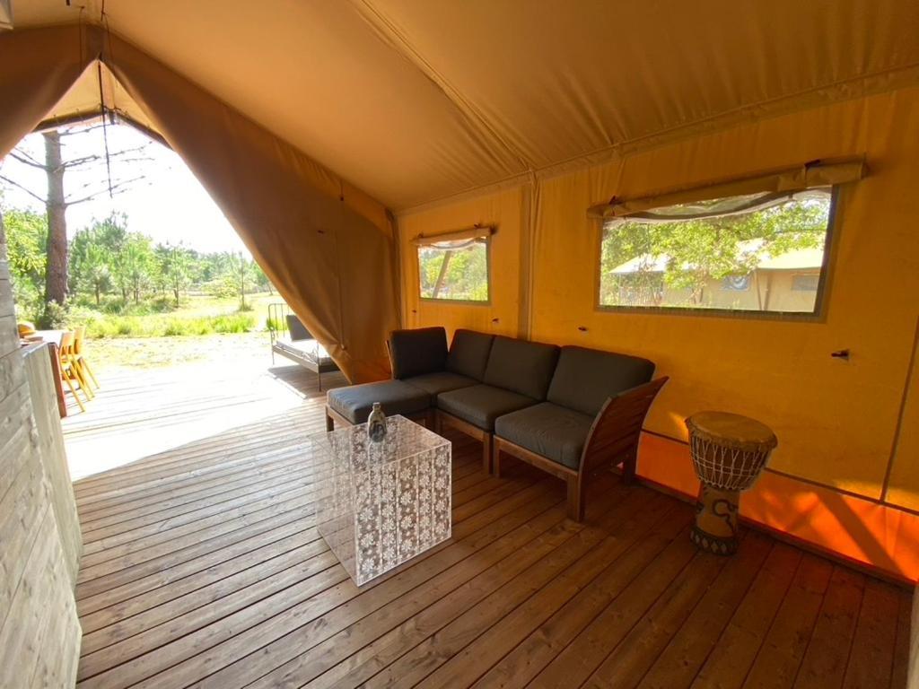 Camping La Kahute - Tente Lodge Au Coeur De La Foret Carcans Dış mekan fotoğraf