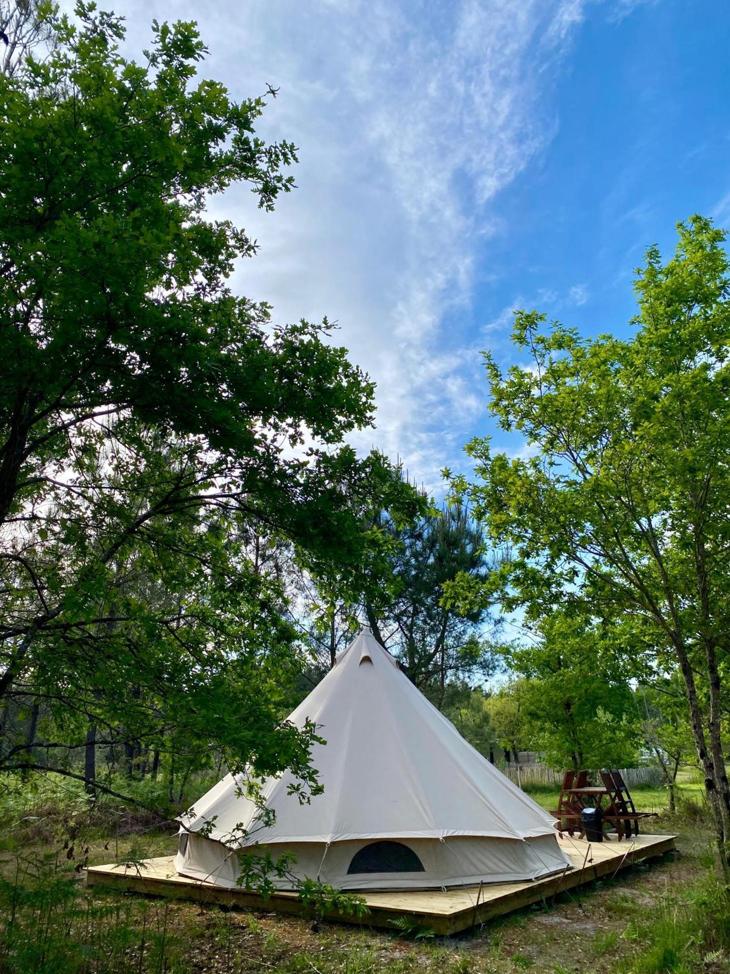 Camping La Kahute - Tente Lodge Au Coeur De La Foret Carcans Dış mekan fotoğraf