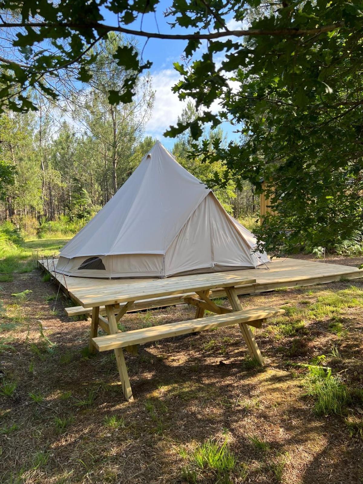 Camping La Kahute - Tente Lodge Au Coeur De La Foret Carcans Dış mekan fotoğraf